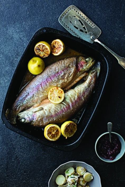 baked trout